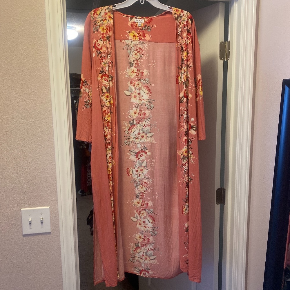 Adorable flower duster purchased from Nordstrom